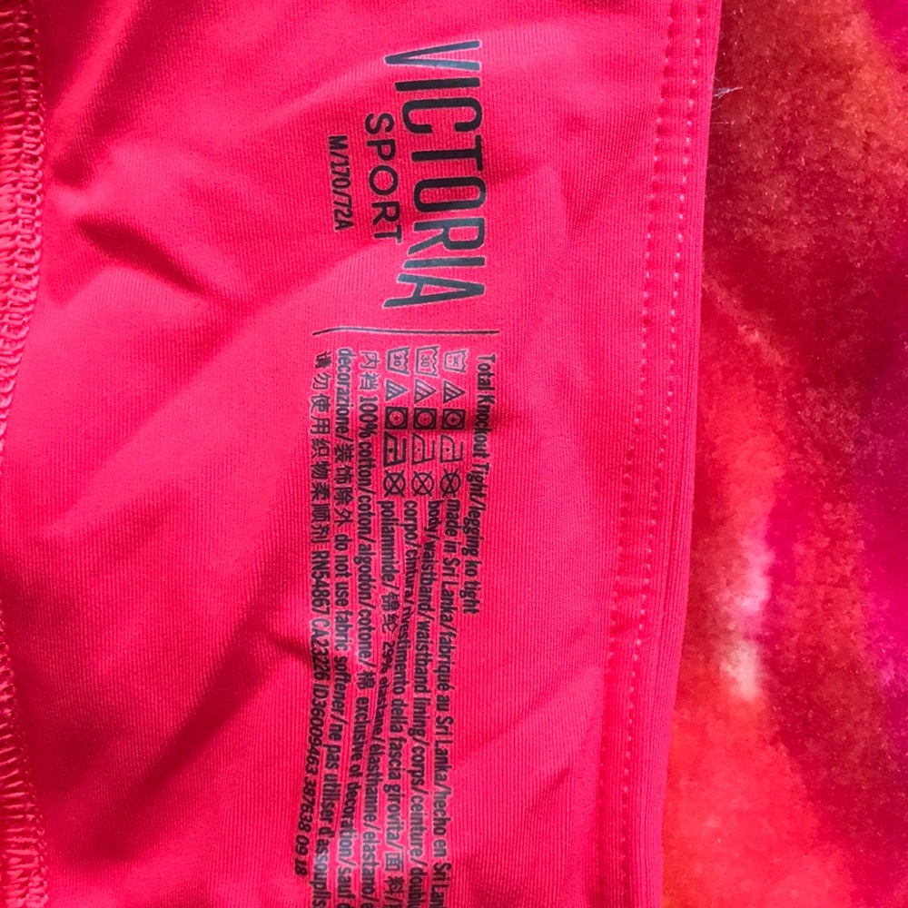 Red Victoria Secret Sports Leggings